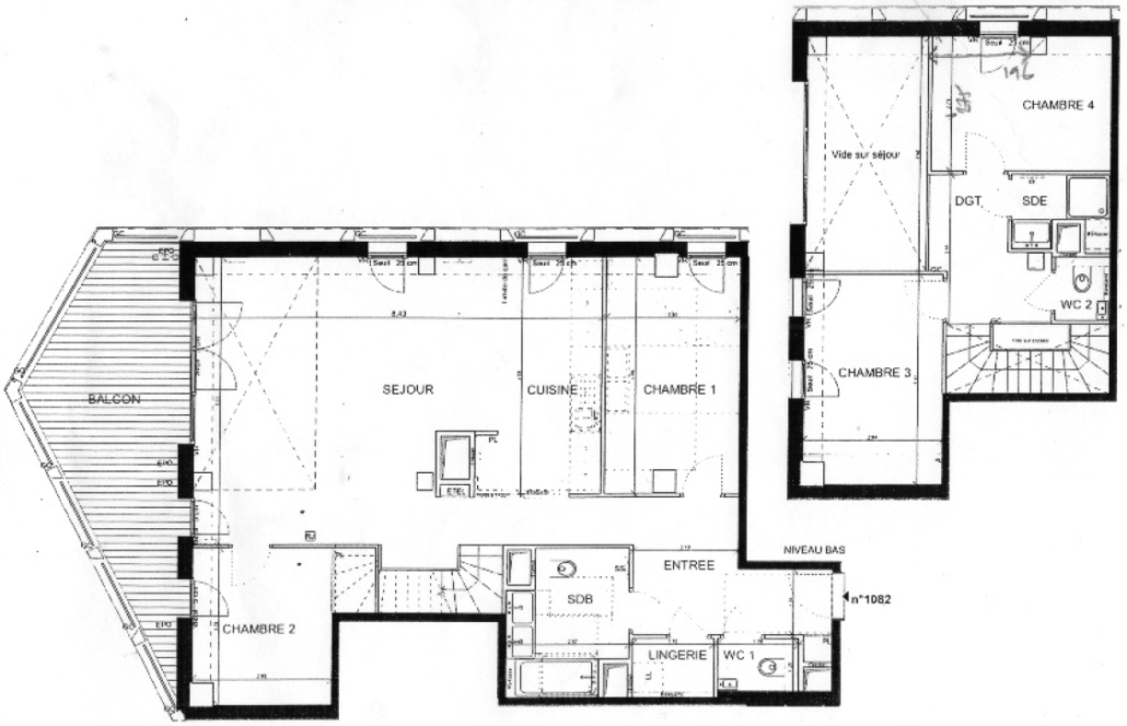 Paris 13 – BNF – appartement 5 pièces de 145.56 m²