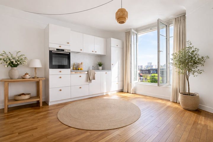 ASNIERES-SUR-SEINE 92600 – BECON/FLACHAT – T2 RÉNOVÉ DE 28m²