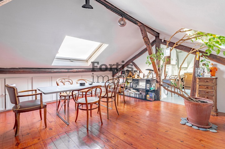 PARIS 18-DUPLEX DE 89.79M2, AU DERNIER ETAGE, 4 CHAMBRES