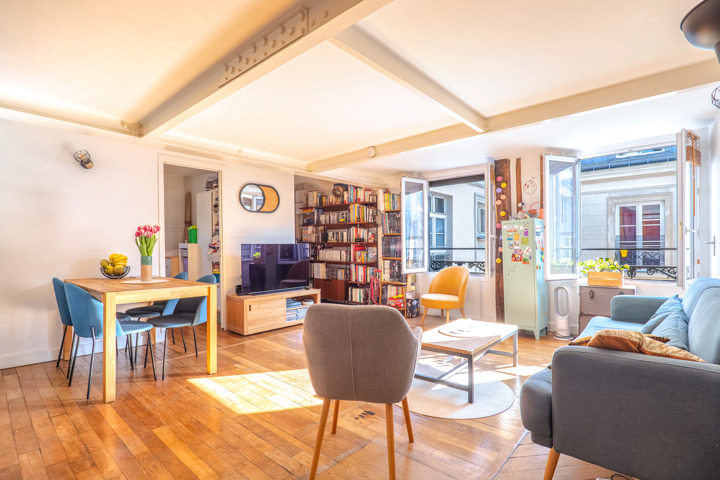 PARIS 2 – RUE MONTMARTRE – 3 PIECES AU CALME