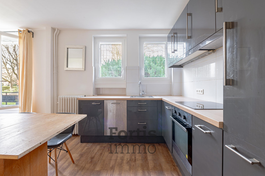 BOULOGNE-BILLANCOURT-  2 pièces meublé de 44.38 m² en rez-de-jardin