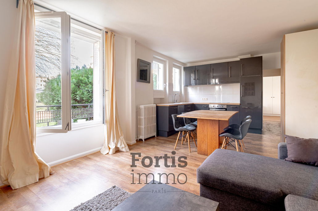 BOULOGNE-BILLANCOURT-  2 pièces meublé de 44.38 m² en rez-de-jardin